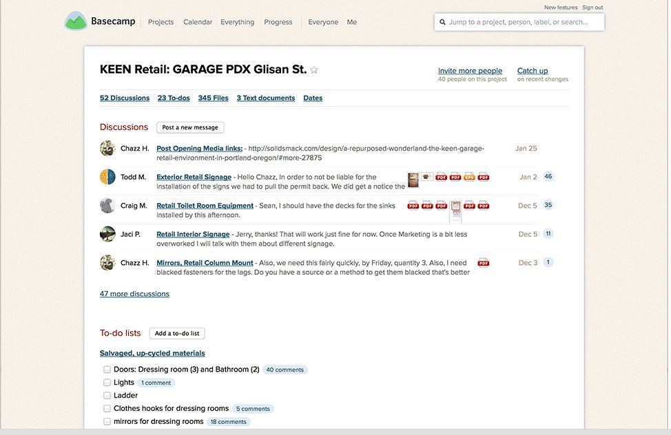 Basecamp Screenshot
